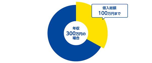 借入限度額は年収の3分の1まで！