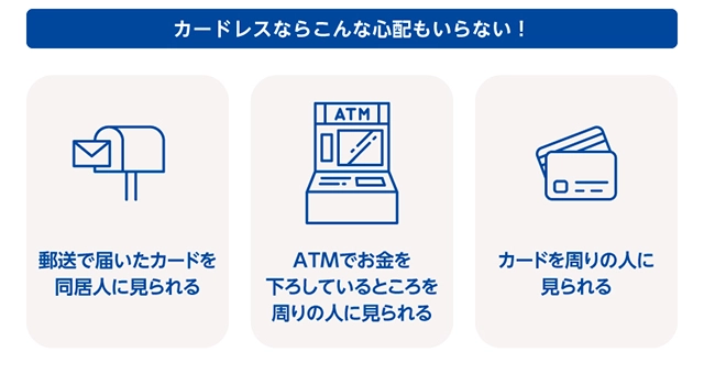 カードレスならこんな心配もいらない!